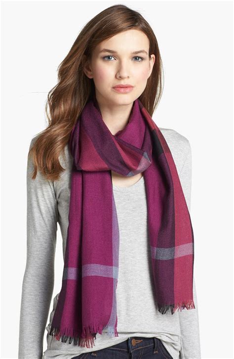 burberry silk scarf aubergine|Women’s Designer Silk Scarves .